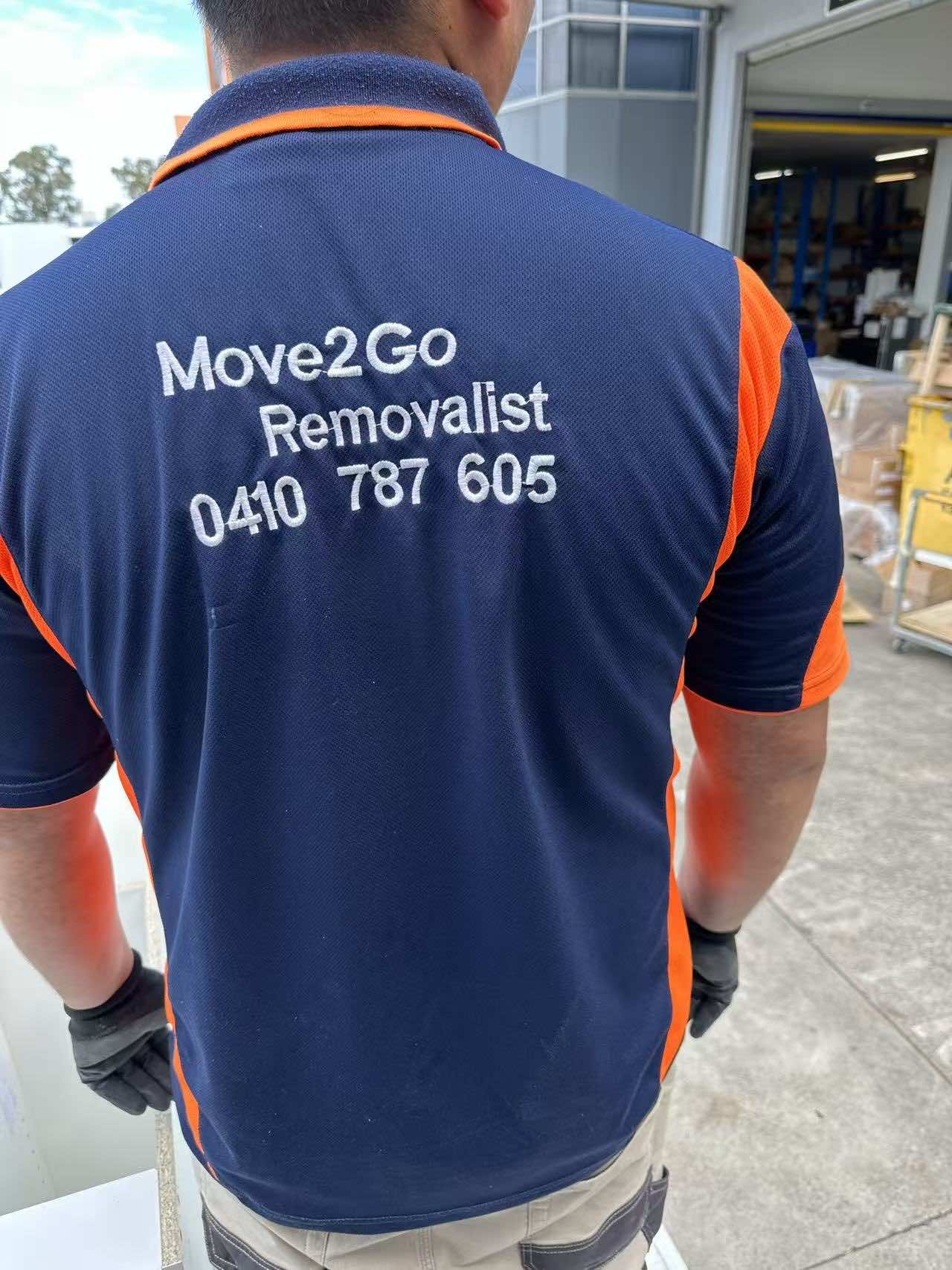 Move2Go removalist in uniform on site