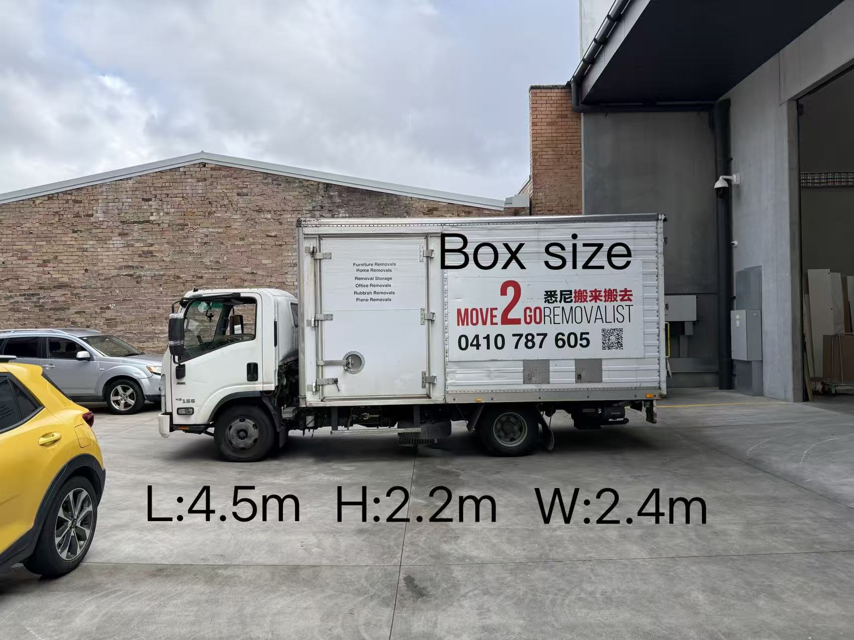 7.5t removal truck by Move2Go Removalist